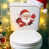 Christmas Creative Hole-themed Santa Claus Bathroom and Toilet Decoration Stickers for The Bathroom and Toilet Area