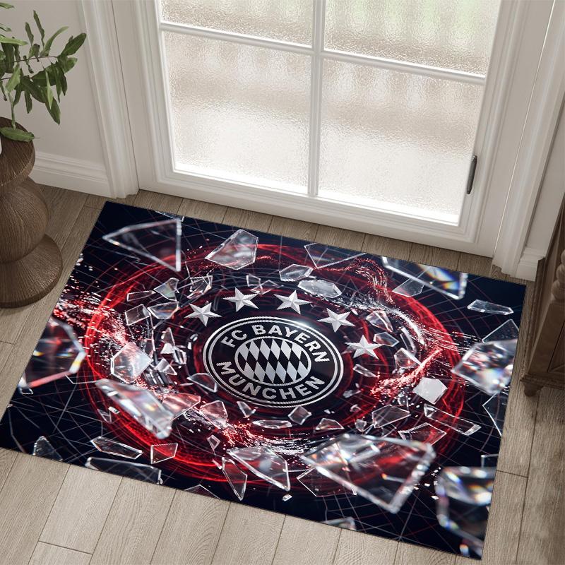 Design Bayernu Mnichov Křišťálový sametový koberec Útulný Ne?Protiskluzová tištěná předložka do ložnice, obývacího pokoje, předsíně