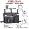 Heavy Duty Wheelchair Organizer Side Bag for Electric Scooter Storage Hanging Pocket for Medical and Personal Items