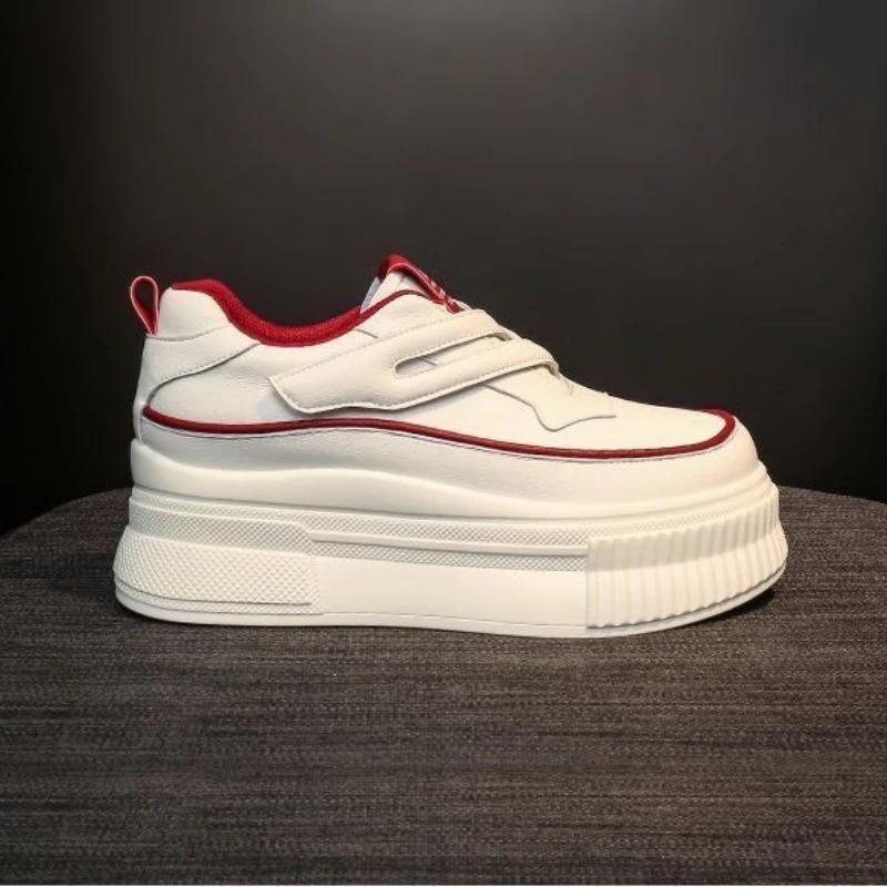 Fashion Spring Autumn Women's Sports Shoes Whit Round Toe Ladies Footwear Athletic Sneakers Designer Luxury Comfortable and Elegant H 39