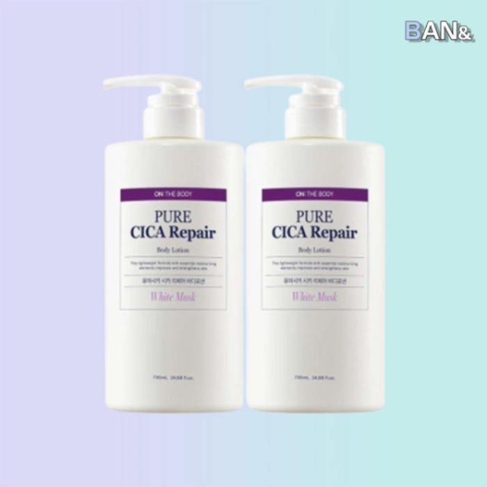 ON THE BODY Pure Cica Share Body Lotion White Musk 730ml x 2 (17503374)
