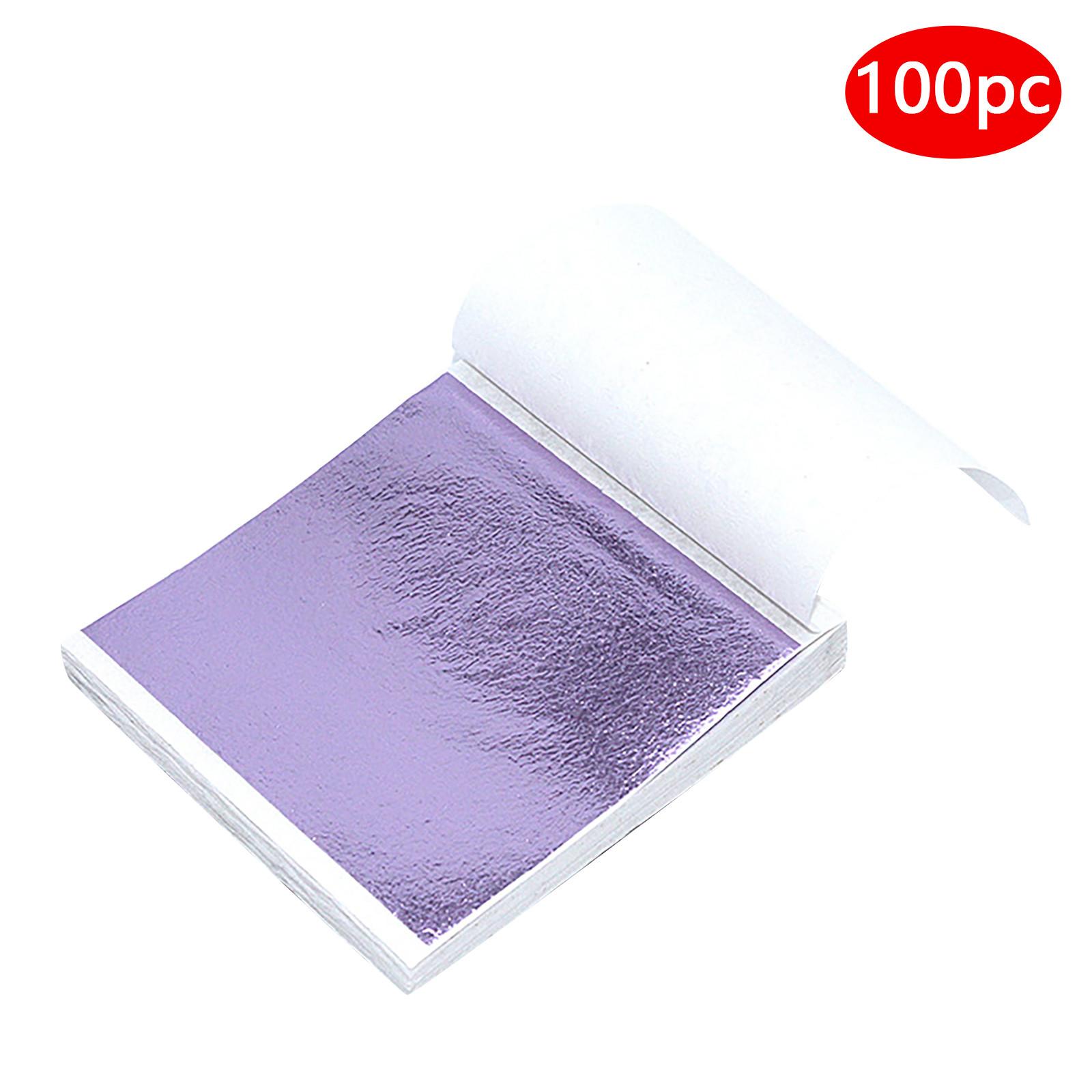 

100 листов имитация золотой фольги, бумага с листьями, позолота, сделай сам, художественная крафт-бумага, украшения для дня рождения, свадьбы, торта, десерта F разноцветный