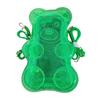 PVC Transparenter Rucksack Bonbonfarbe Y2K Umhängetasche Niedliche Bärenform für Teenager-Mädchen Schule und Täglichen Gebrauch