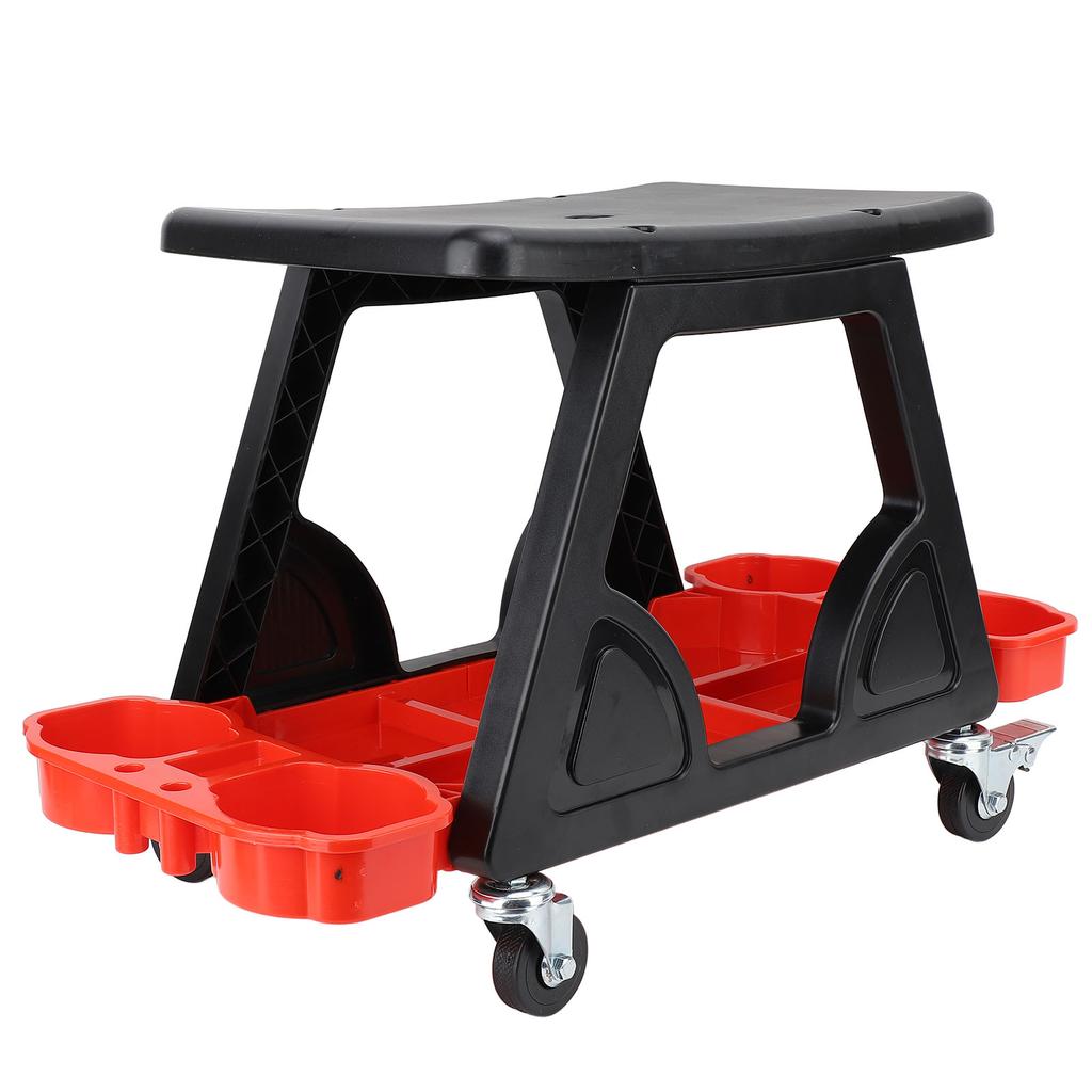  Krzesło-stołek Uniwersalny wygodny stołek garażowy, obrotowy fotel mechanika do myjni samochodowej, dekoracyjny