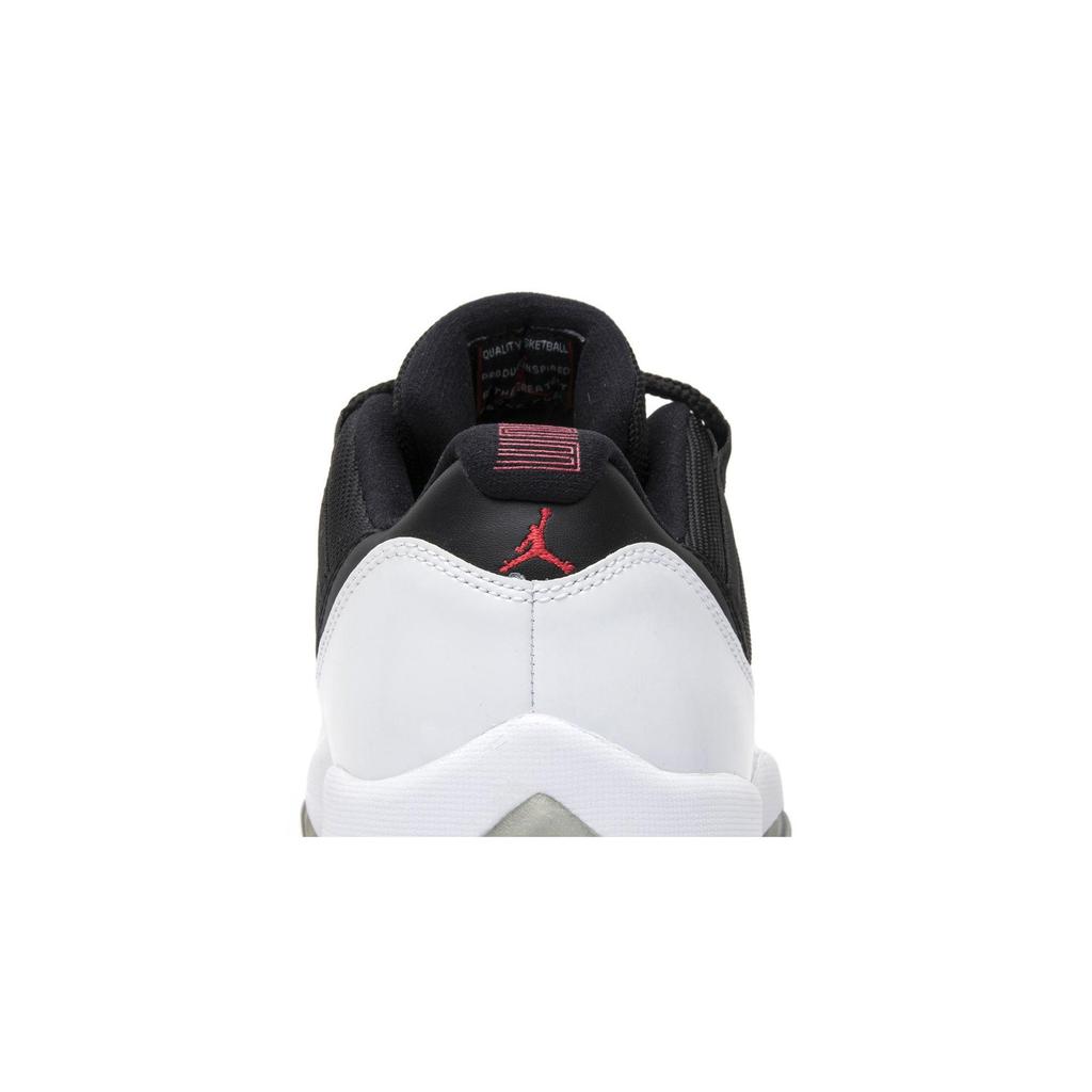 Air Jordan 11 Retro Low 'Tuxedo' (Unisex) White / Black-True Red Vintage Basketball Shoes 528895 110