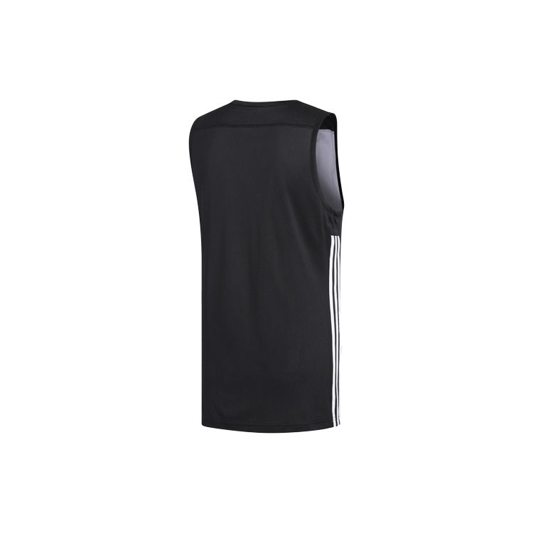 Adidas Knit Reversible Basketball Training Running Vest Men Tops Black DX6385