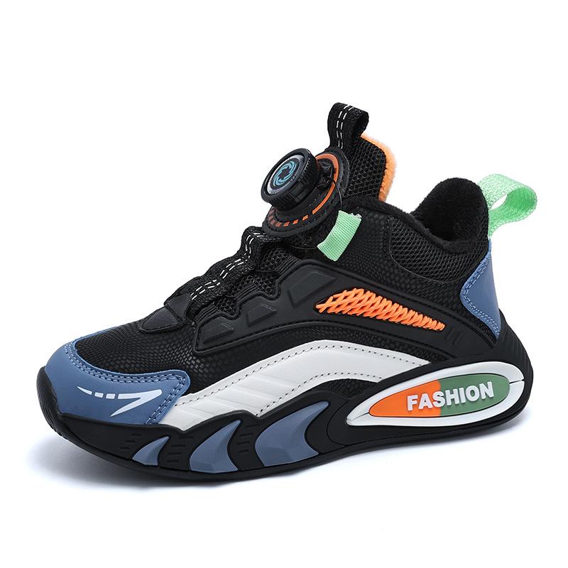2819 Classmates Children's Rotating Buckle Running Shoes Spring Low-top Boys' Sports Shoes Middle School Children and Primary School Students Mesh