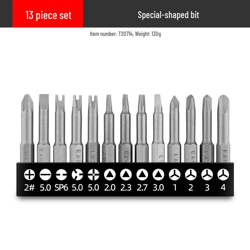 Multifunctional Screwdriver Set: Phillips, Slotted, Torx T30 Blades with Bit Handle