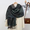 Winter Warm Cashmere Scarf for Women Luxury Print Pashmina Shawl Wrap Neckerchief Female Bufanda Echarpe Design Headband