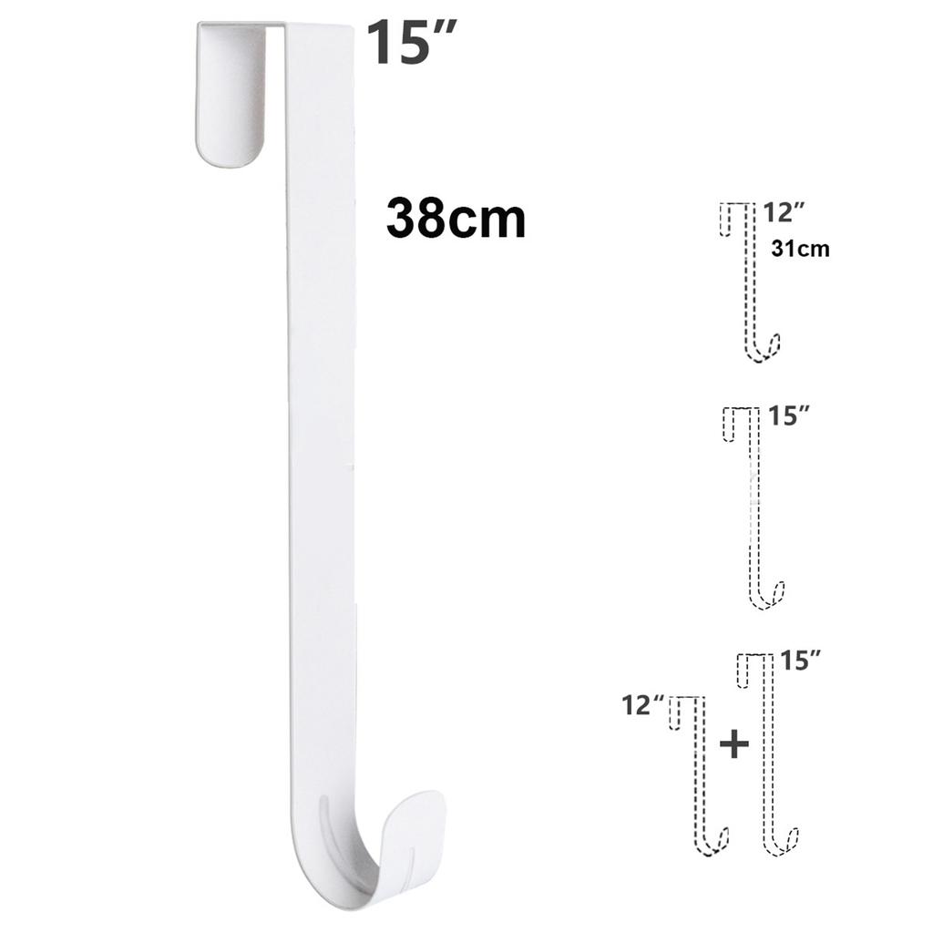 Adjustable Wreath Door Hanger Damage Free Wreaths Hanging Over The Door Hooks Iron Door Hanger for