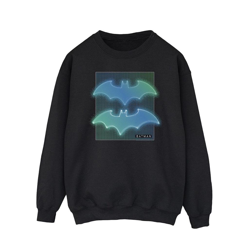 DC Comics Mens Batman Grid Gradient Sweatshirt