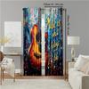Set Of 2 Versatile Polyester Transparent Curtains Home Decoration Italian Music Festival Use Bedrooms Living Rooms Curtain Perfect For Area