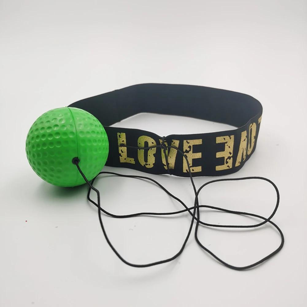 Boxing Speed Ball Head-mounted PU Punch Ball MMA Muay Thai Fighting Training Hand Eye Reaction Home Sandbag Gym Boxing Equipment