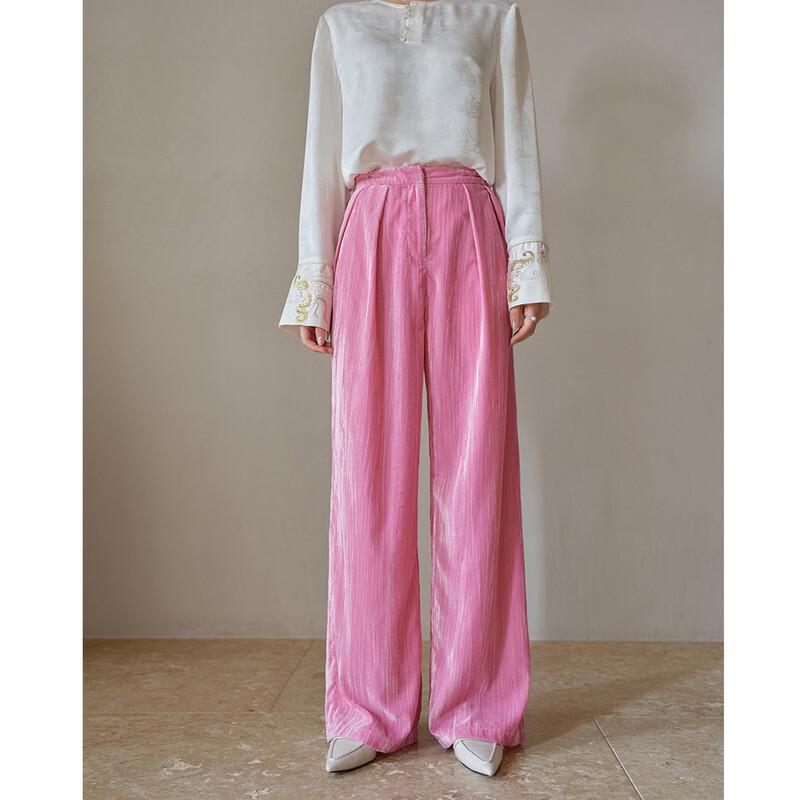 

JK&JS Women s Flowy Straight-Leg Trousers S