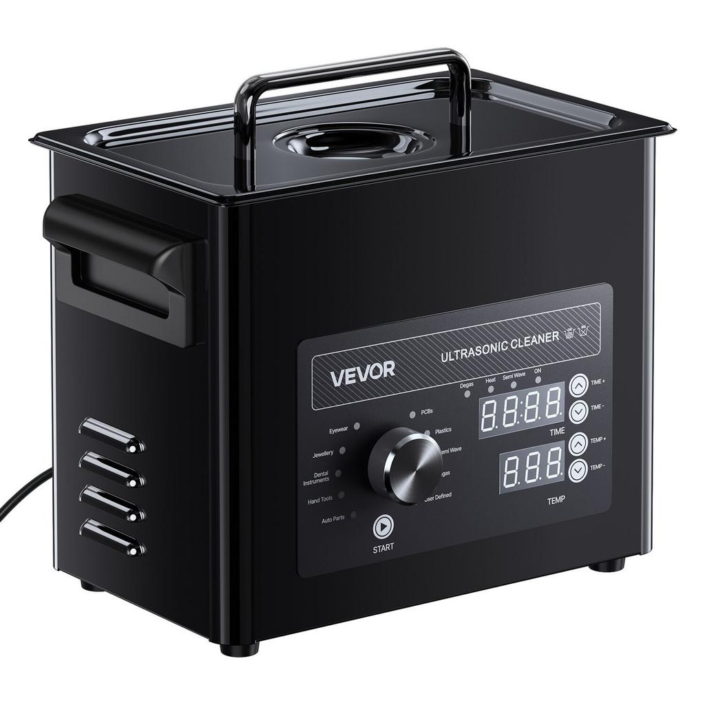 3L Ultrasonic Cleaner, Professional Ultrasonic Cleaner Machine with Knob Control, Stainless Steel Cleaning Machine with Basket and Cleaning Ball, for