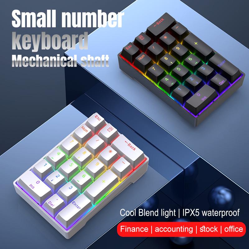 

YF20 Wired 20-Key Mechanical Digital Keyboard Black Keyboard