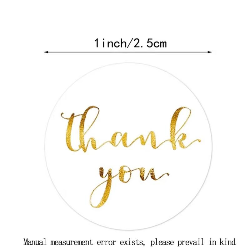 500Pcs 25mm Kraft Paper Sticker for BakingWedding Decor Birthday Party Gift sealingSticker