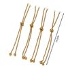 3/4pcs Stainless Steel Adjustable Slider Chain for Jewelry Making DIY Loops Connector Pendants Bracelets Chain Material Findings