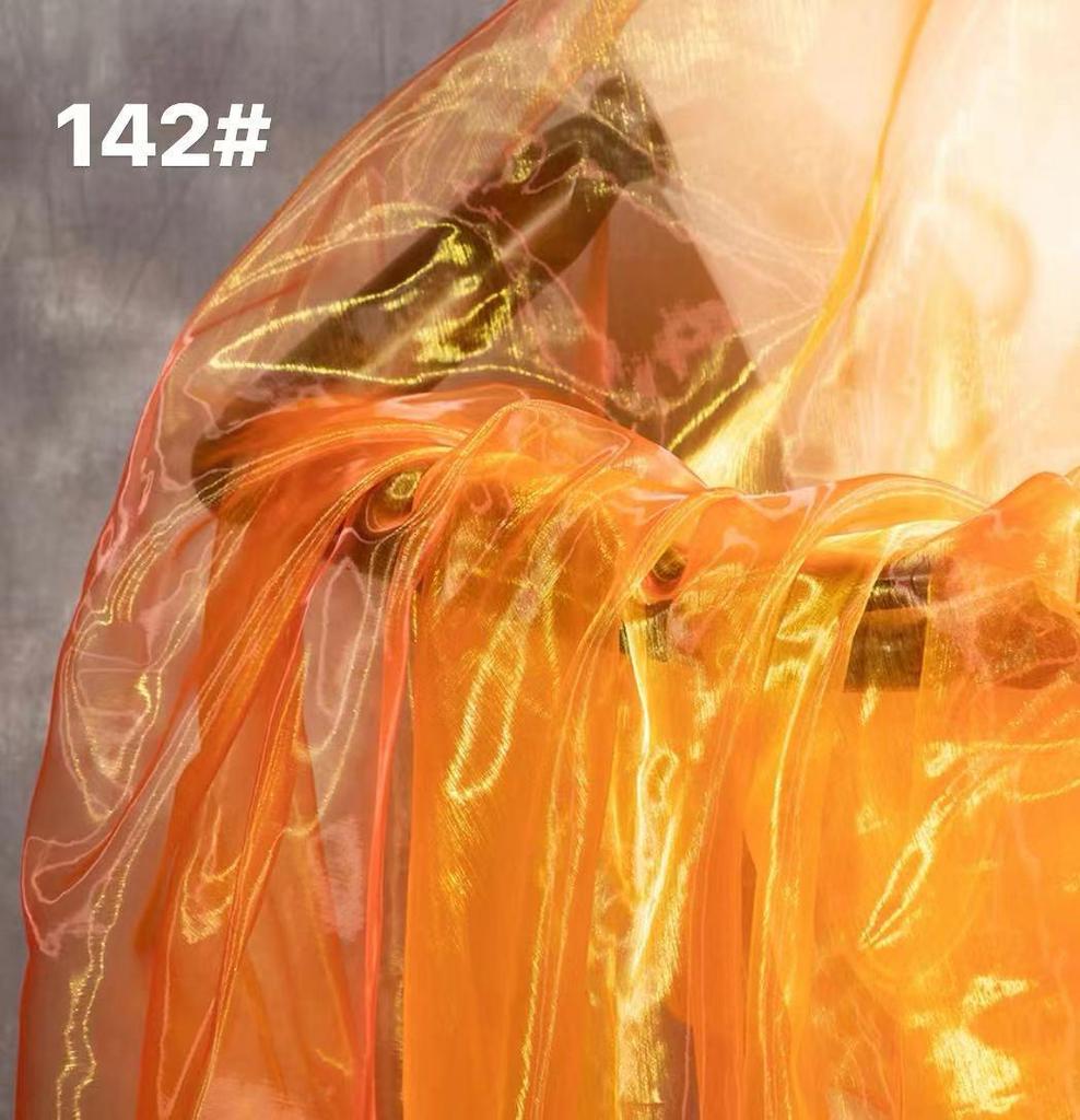 Dreamy Soft Organza Skirt Fabric: Flowing Light Gauze & Bright Silk