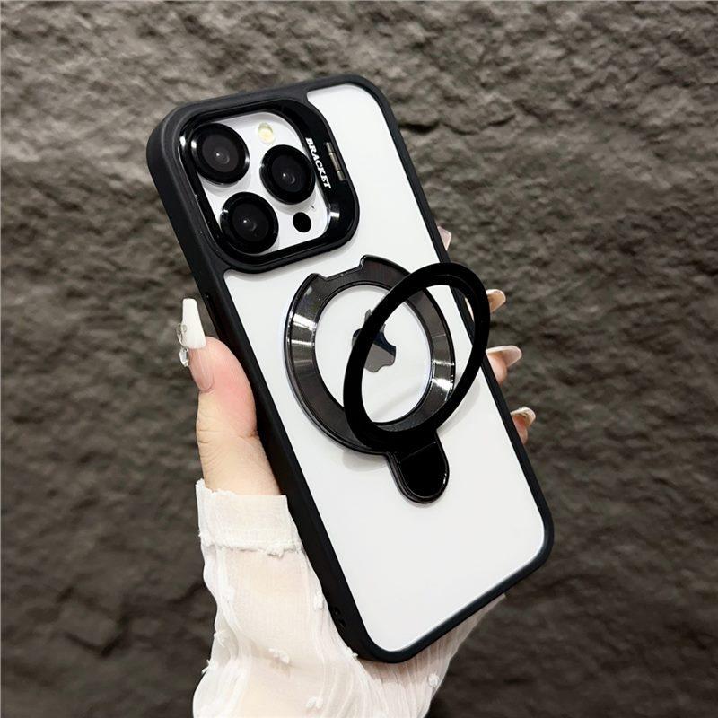 

Ultra-Thin Magnetic Metal iPhone 16 Case with Double-Lens Bracket for iPhone 15 & 14 Protection 15