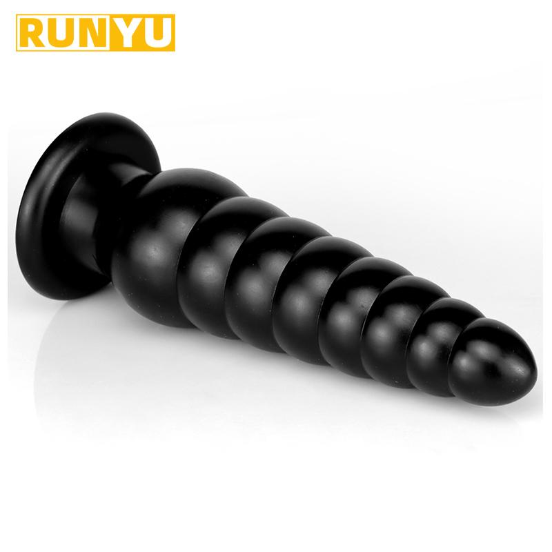 Enorme plug anal bunda massagem vagina masturbar butt plug anal brinquedos sexuais para mulher homem adulto sexo produto