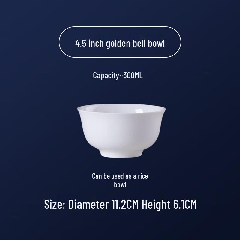 

Bafang Yiyuan Pure White Bone China Bowl