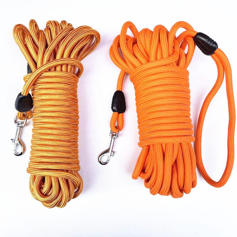 5M/10M/15M Dog Leashes Training Dog Rope- Heavy Duty Nylon Recall Pet Tracking Line- for Small Medium Outside Training Camping