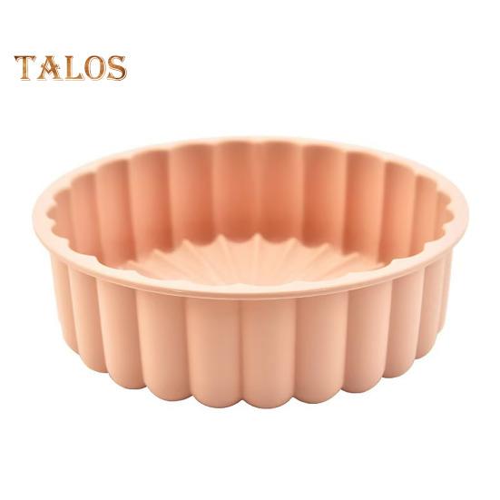 Silicone Cake Mold Flexible Large Round Breads Molds Oven Microwave Dishwasher Reusable Kitchen Bakeware for Baking Cake Breads Pies Tarts Jello