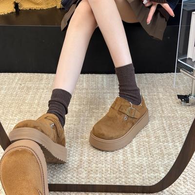 Thick-soled Velvet Women's New Winter Warm Snow Boots Plush Loafers Cotton Shoes Women's Shoes