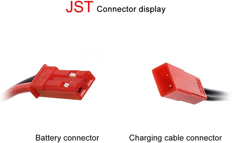 Rechargeable Battery 4.8V 2400mAh NiMH AA with JST Connector - Battery Pack for RC Cars, Remote Control Trucks