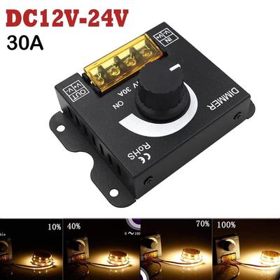 Interruttore LED DC12V-24V 30A 360W Regolatore di tensione Regolabile Controller per Striscia Luminosa Lampada Dimmer Dimmer