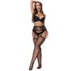 High Waist Sexy Tights Fishnet Black Stockings Open Crotchless Body Tight High Large Plus Size Pantyhose for Oversized Women