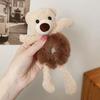 Adorable Bear Hug Cartoon Plush Hair Tie - Women's New Style Ponytail Rubber Band Hair Accessories 2025