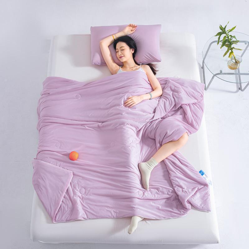 Single Piece of Ice Silk Summer Quilt Frozen Air Conditioning Thin Quilt Student Dormitory Machine Baptism Quilt
