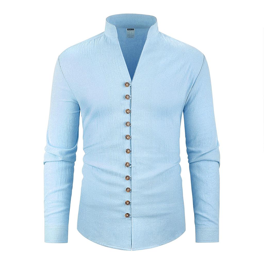 Herrenhemden Lässige Button-Down-Hemden Baumwollhemden Langarmhemden Businesshemden Hemden für Herren Arbeitshemden Hemden Lässige Hemden