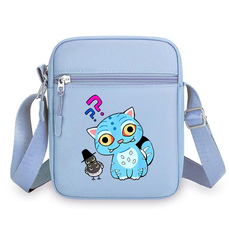 Langlebige KPop Dämonenjäger Mädchen Umhängetaschen Nylon Kleine Umhängetasche Kawaii Oxford Messenger Seitliche Sling-Tasche Ehemann Dame Brusttasche