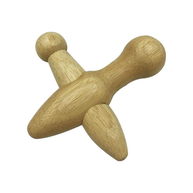 Multi-functional Wooden Acupressure Foot Massager for Meridian Therapy