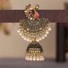 Peacock Vintage Tassel Travel Photo Exaggerated Earrings Bohemian Bell Pendant Earrings