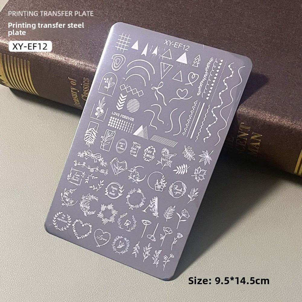 Flower Pattern Nail Art Plate Clear Textures Nail Stamping Plate Manicure Template  for Nail Salon