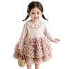 Baby Girls Princess Dress 2026 Solid Color Ruffle Cake Tutu Toddler