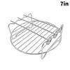 Baking Tray Skewers Air Fryer Stainless Steel Holder Bbq Rack Double Layer Grill Baking Tray Replacement Barbecue Kitchen Tools