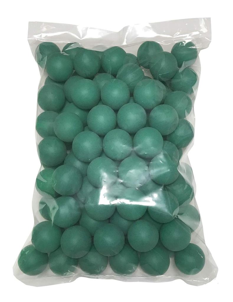 TAKASUE Ping Pong Balls Recreational Table Tennis Balls Plastic Balls Plain Green 100 Pieces