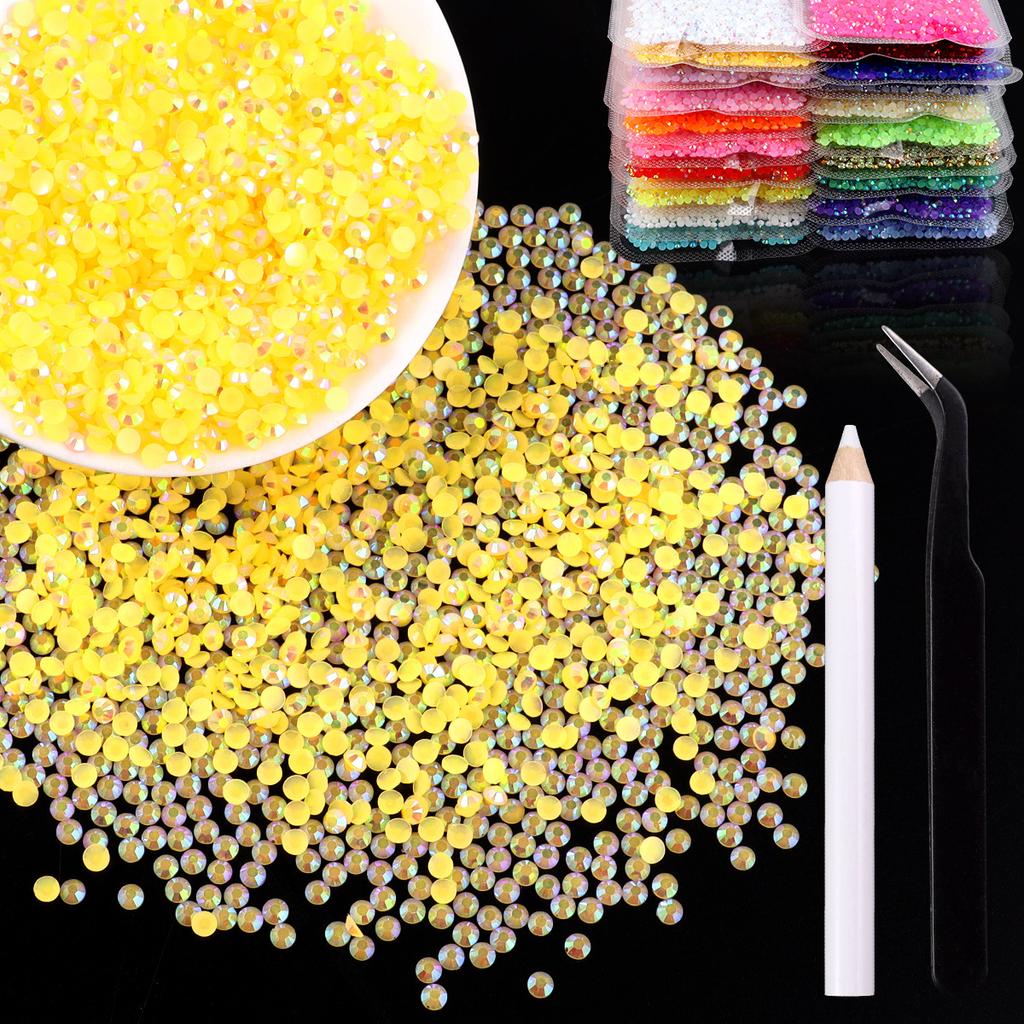 2Mm3Mm4Mm Flat Bottom Resin Drill Diy Handmade Mobile Phone Case Beauty Sticker Drill
