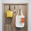 Punch Free Door Back Hook Stainless Steel Clothes Hanger New Door Back Storage Rack