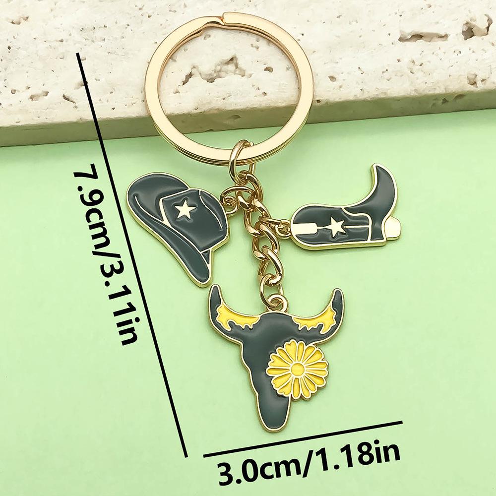 Retro Alloy Denim Boots Keychains & Charms: Unique Women's Accessories