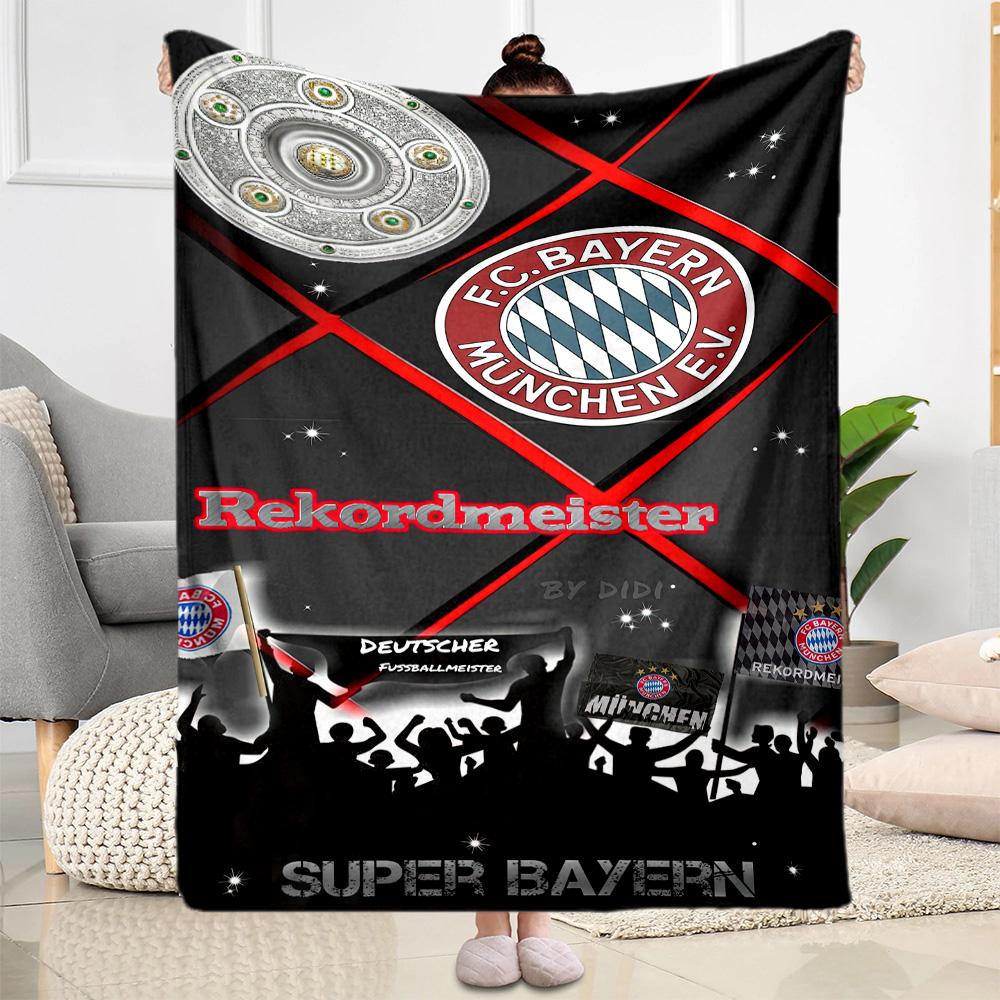 Bayern Munich Blanket Ultra-Soft Suitable for Livingroom Picnics Bedding Four Seasons Universal Stylish Decor