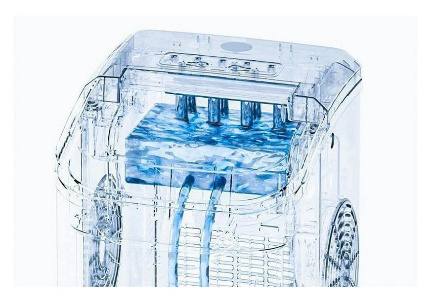 Compact Low-Power Portable Ice Cube Maker for Home or Dorm
