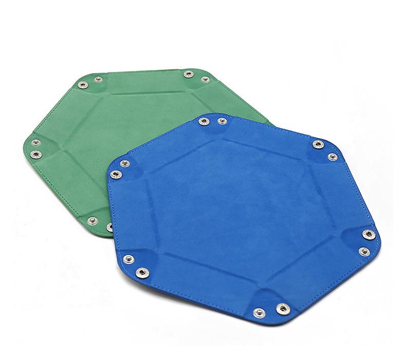 Hexagonal Folding Dice and Sundries Storage Box for Board Games