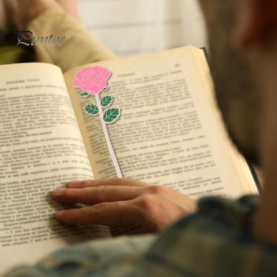 Rose Bookmark Exquisite Metal Book Page Holder Teacher Appreciation Gift for Reading Lovers Valentine's Day