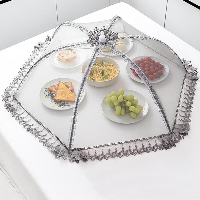 Embroidered Foldable Rectangular Food Cover